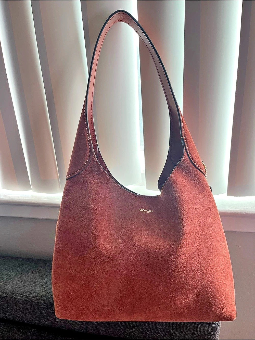 Coach Brooklyn Shoulder Bag 28 Suede Bag